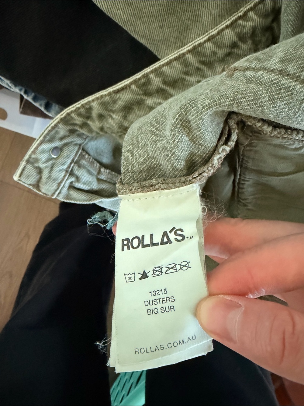 Rolla’s Dusters High Rise Slim | Olive - Picture 9 of 11